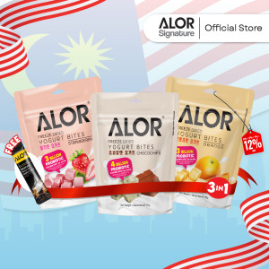 Merdeka Package- 3 Flavour Yogurt Bites 15g in Bundle (Free Americano Coffee 1 sachet)