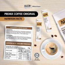 Alor Original 2 In 1 White Coffee 18gram x 16 sachets (non-sugar)