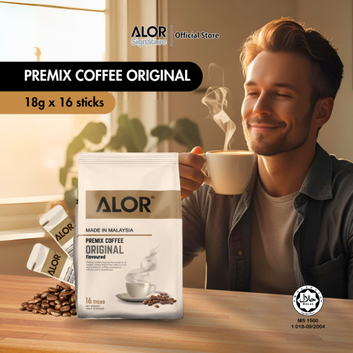 Alor Original 2 In 1 White Coffee 18gram x 16 sachets (non-sugar) Alor Original 2 In 1 White Coffee 18gram x 16 sachets (non-sugar)