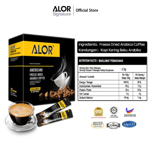 ALOR Americano Freeze Dried Arabica Coffee