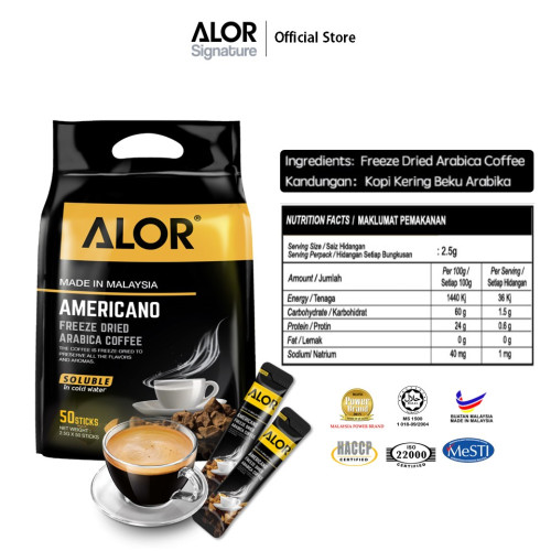 ALOR Americano Freeze Dried Arabica Coffee