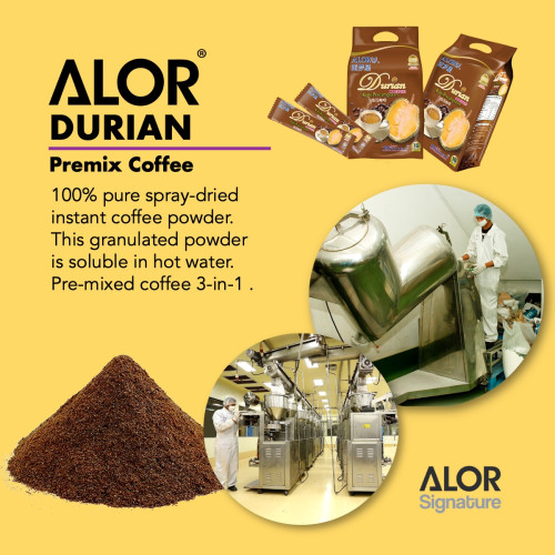 ALOR Durian Coffee (25g x 16's) Halal Certified Premium Malaysian Gift