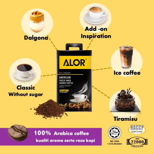 ALOR Americano Freeze Dried Arabica Coffee