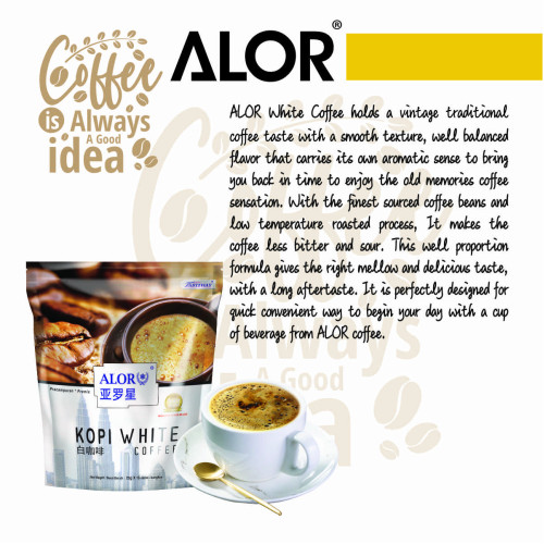 ALOR 3 In 1 White Coffee (25g x 16 sachets) 