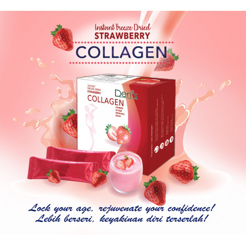 Den's Instant Freeze Dried Strawberry Collagen 