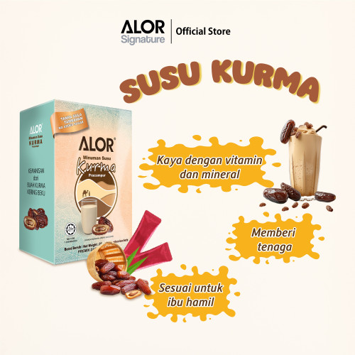 ALOR Minuman Kurma Pracampur/ ALOR Premix Dates Milk (25g x 15 sachets)