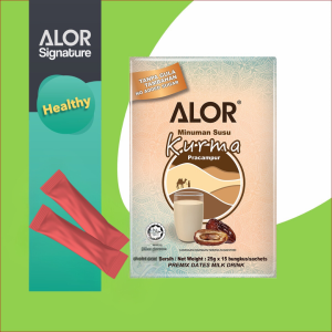 ALOR Minuman Kurma Pracampur/ ALOR Premix Dates Milk (25g x 15 sachets)