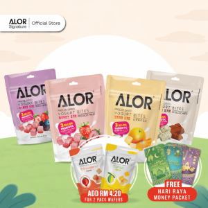 4.4 Sale: 4 Flavours Yogurt Bites (4packs/Set) + 2 Packs Wafer for RM4.20 