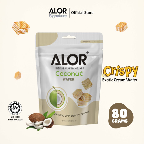 ALOR Wafer 80g (Durian/Pineapple/Coconut/Jackfruit/Strawberry)