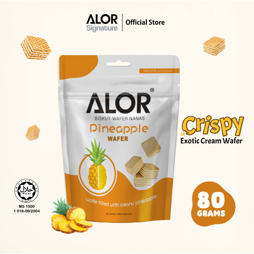 ALOR Wafer 80g (Durian/Pineapple/Coconut/Jackfruit/Strawberry)