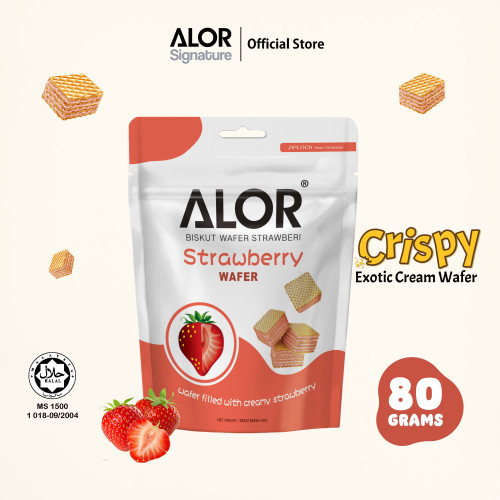 ALOR Wafer 80g (Durian/Pineapple/Coconut/Jackfruit/Strawberry)