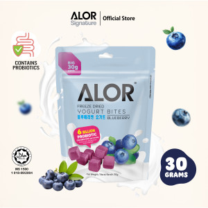 Alor Freeze Dried Blueberry Yogurt Bites Halal Snack (30g)