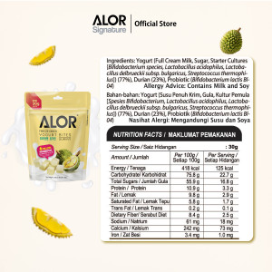 ALOR Yogurt Bites- Durian- 30g