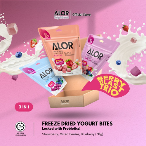 Alor Berry Blast Trio Freeze Dried Yogurt Bites (3 in 1)