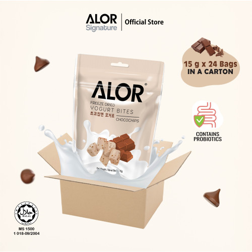 ALOR Yogurt Bites- Carton- Chocochips- 15g x 24 packs