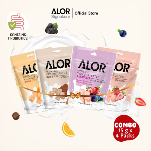 ALOR Yogurt Bites- Bundle Set- 4 in 1- 15g x4 packs