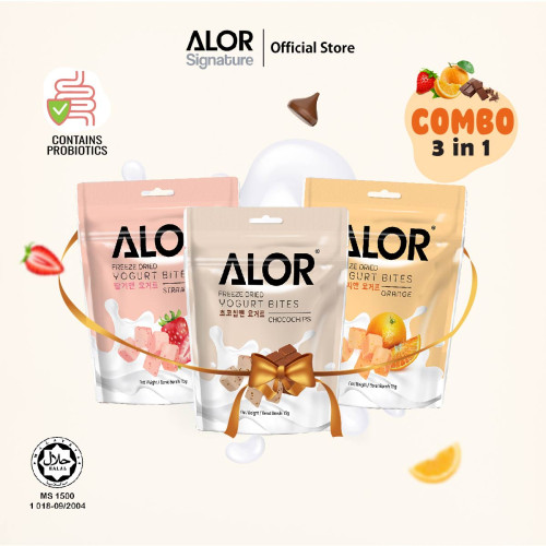 ALOR Yogurt Bites- Bundle Set- 3 in 1- 15g x3 packs