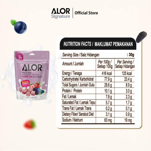 ALOR Yogurt Bites- Mixed Berries- 30g