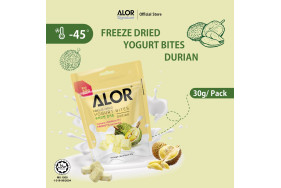 ALOR Freeze Dried  Durian Yogurt Bites 30g