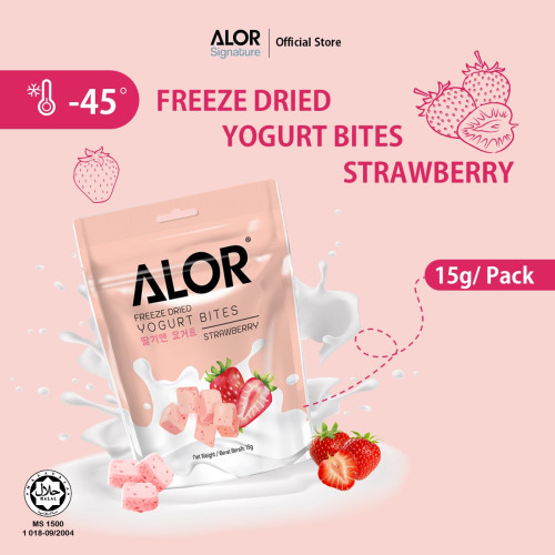 Alor Freeze Dried Strawberry Yogurt Bites  (15g)