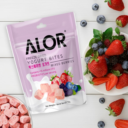 Alor Freeze Dried Mixed Berries Yogurt Bites 15g