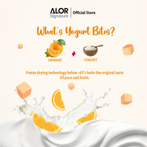 ALOR Yogurt Bites- Carton- Orange- 15g x 24 packs