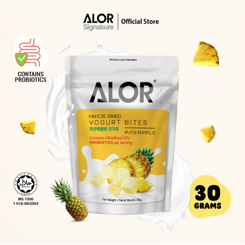 ALOR Freeze Dried Pineapple Yogurt Bites 30g