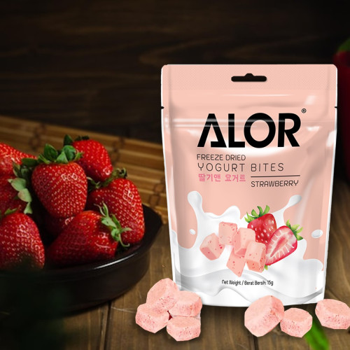 Alor Freeze Dried Strawberry Yogurt Bites  (15g)