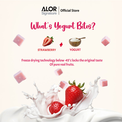 ALOR Yogurt Bites- Carton- Strawberry- 15g x 24 packs