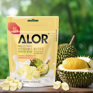 ALOR Freeze Dried  Durian Yogurt Bites 30g