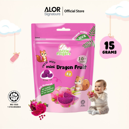 Little Fingers Freeze Dried Mini Dragon Fruits 15g (10 months+)