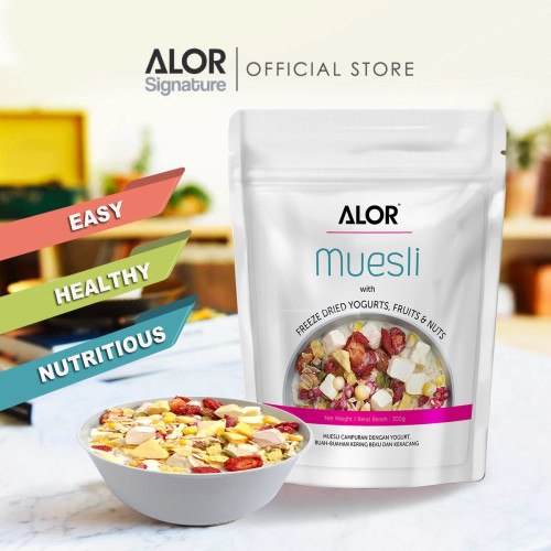 ALOR Muesli with Freeze Dried Yogurts, Fruits & Nuts 300g