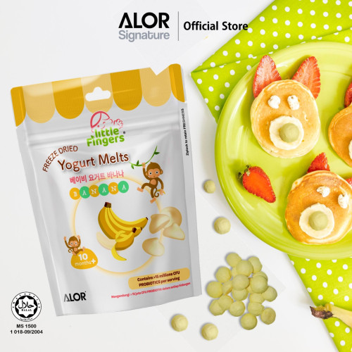 ALOR Little Fingers - Freeze Dried Banana Yogurt Melts 15g