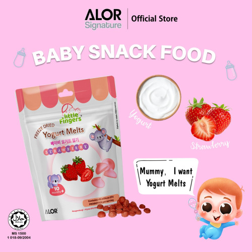 ALOR Little Fingers - Freeze Dried Strawberry Yogurt Melts 15g