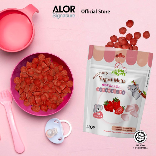 ALOR Little Fingers - Freeze Dried Strawberry Yogurt Melts 15g