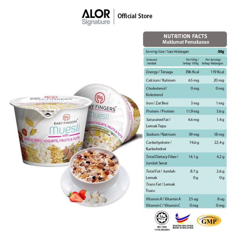 Easy Fingers Muesli with Freeze Dried Yogurt Fruits & Nuts 6 cups - Image 2