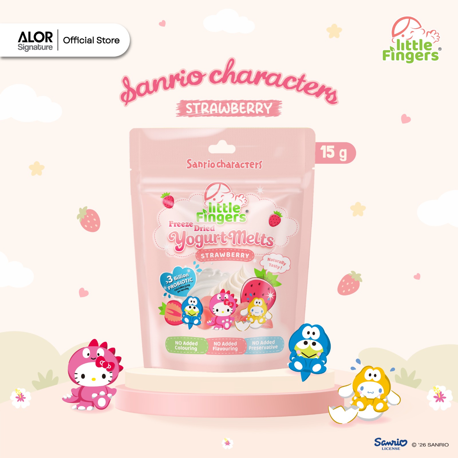 New Launching on 1 June 2026- Little Fingers Freeze-Dried Yogurt Melts with probiotics (10 months+)- 15g/pack - Image 2