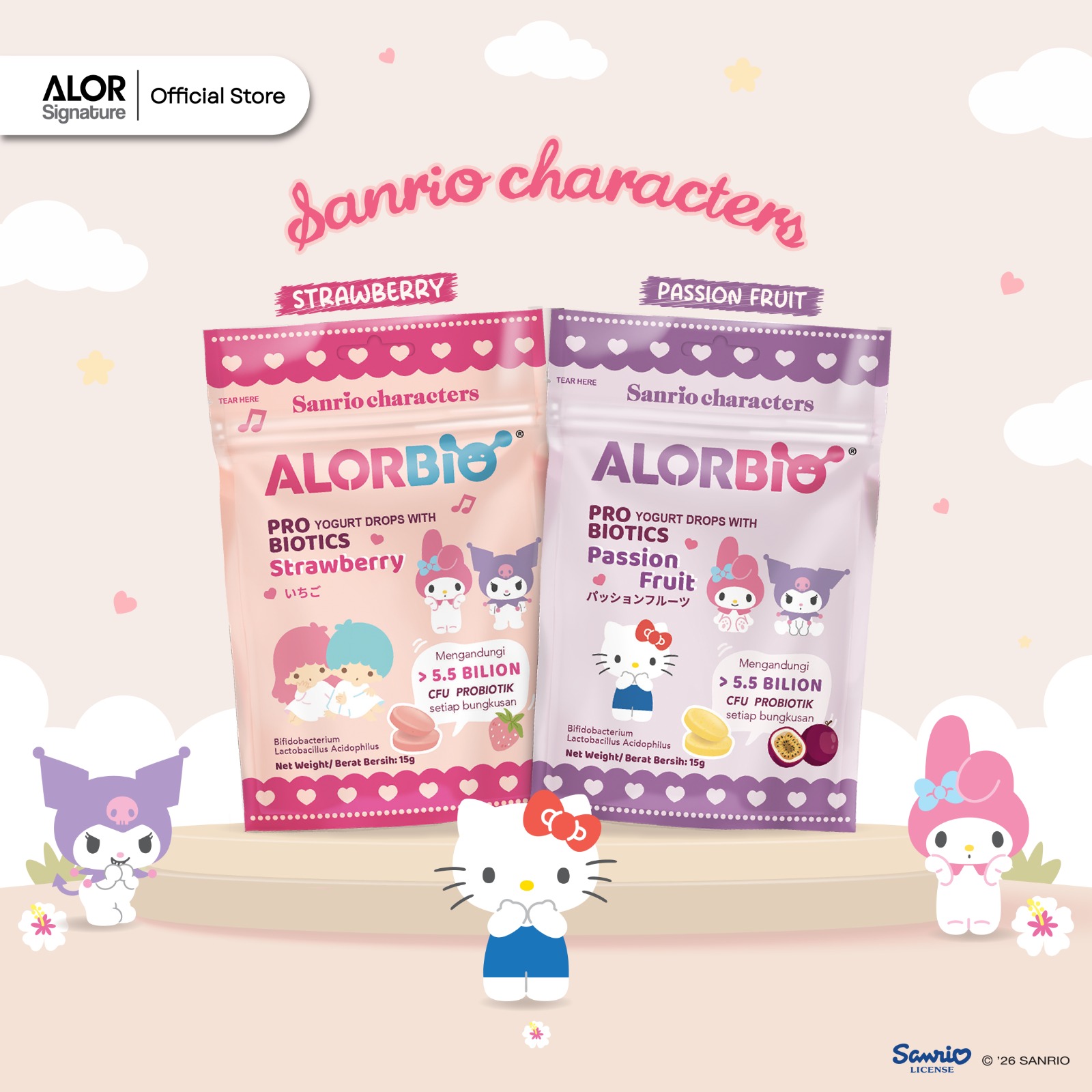 New Launching on 1 June 2026- AlorBio Freeze-Dried Yogurt Drop (15g/packet)