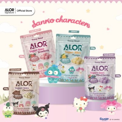 Alor Freeze-Dried Yogurt Bites (30g/50g) – Sanrio characters Pack