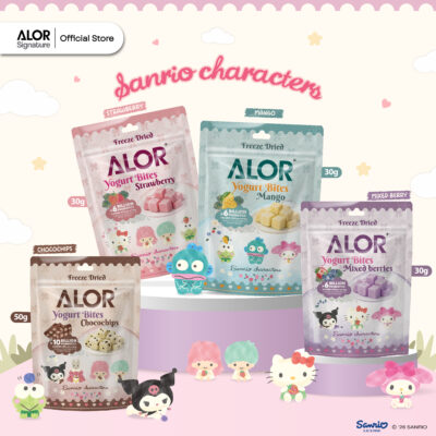Alor Freeze-Dried Yogurt Bites (30g/50g)– Sanrio characters Pack
