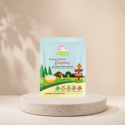 Little Fingers Freeze Dried Porridge with Leeks, Pumpkin & Broccoli (1 packet)