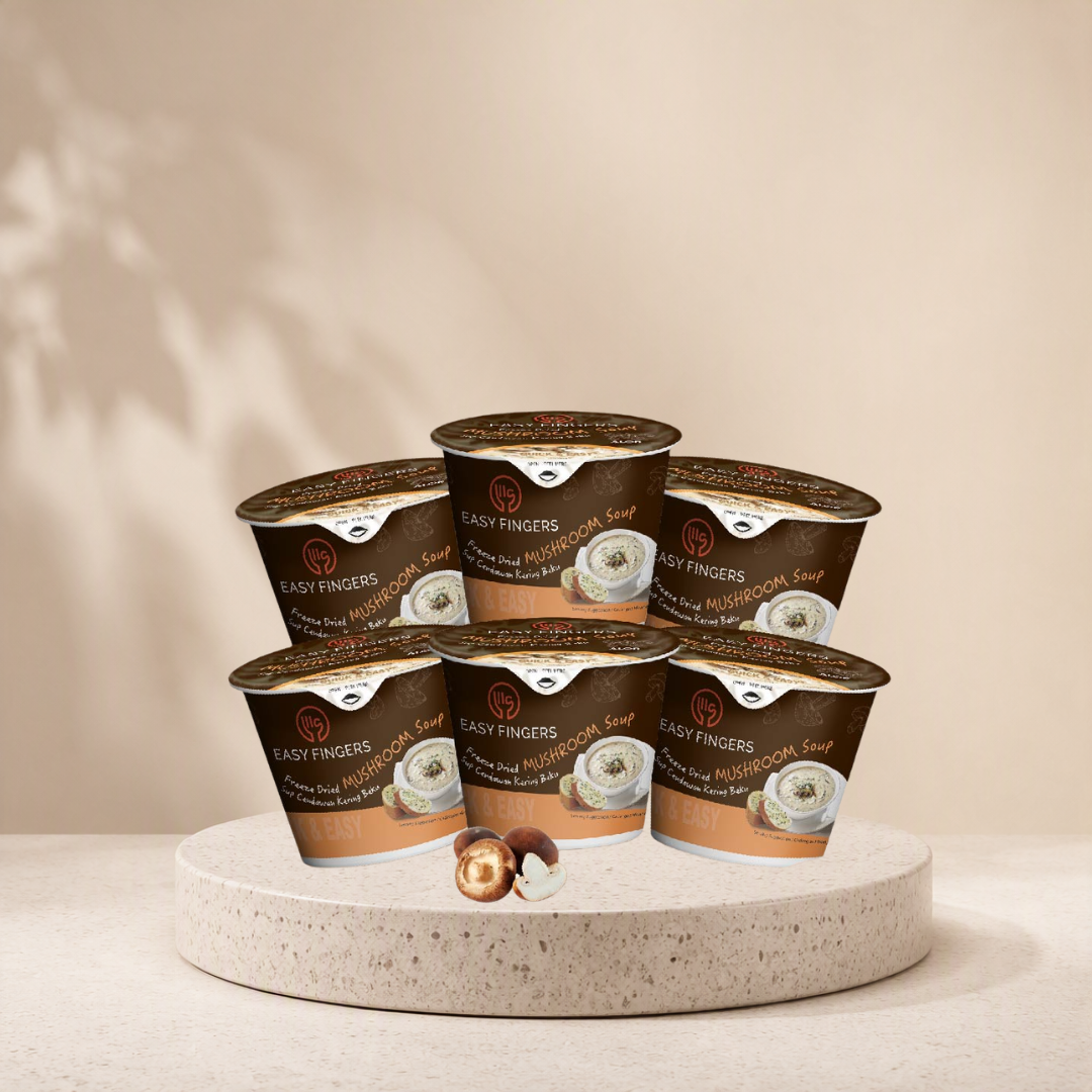 Easy Fingers Freeze Dried Mushroom Soup (30g x 6 cups)
