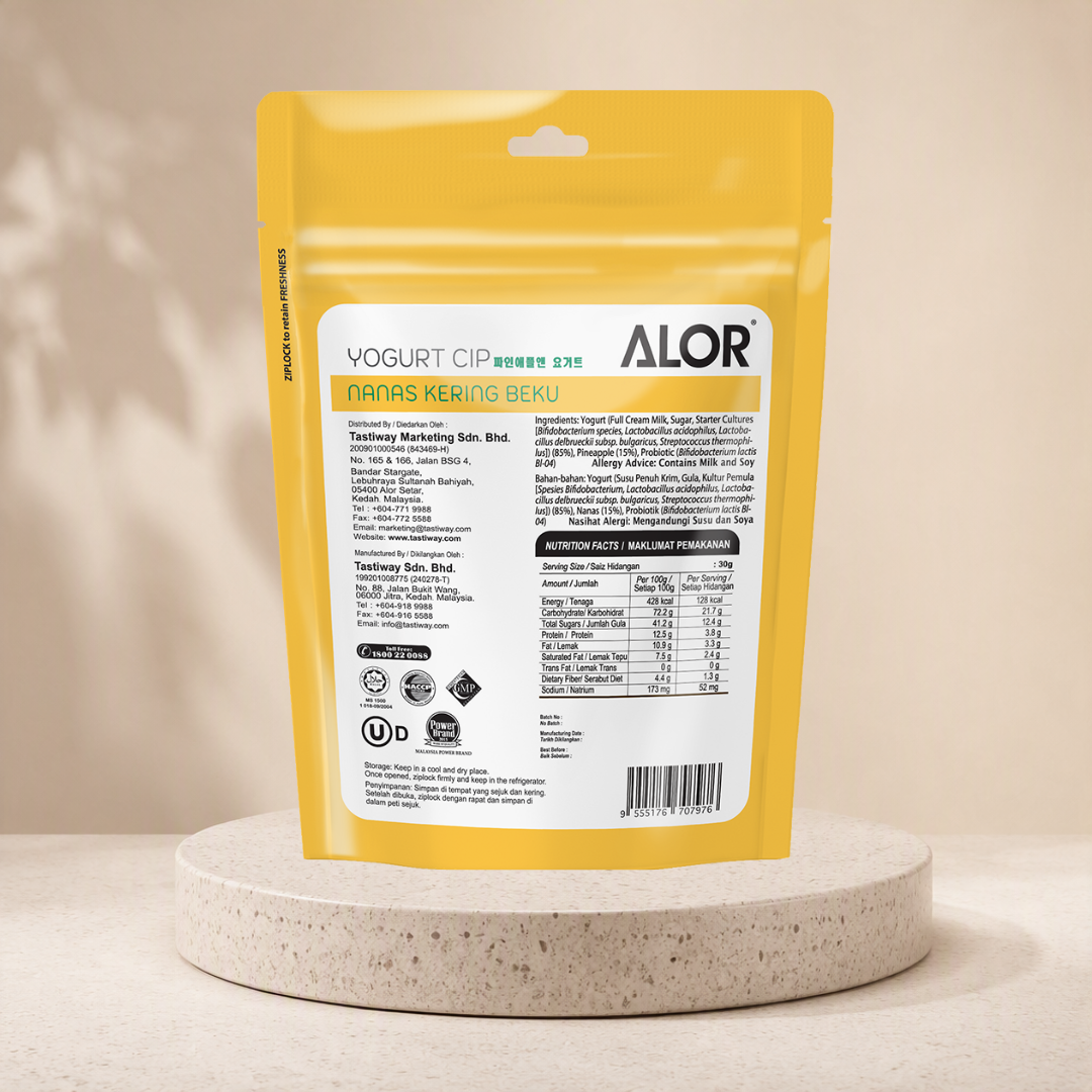 ALOR Freeze Dried Yogurt Bites- Pineapple 30g - Image 2