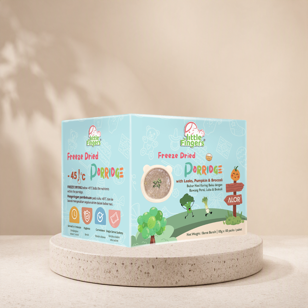 Little Fingers Freeze Dried Baby Porridge (10g x10sachets) - Image 2