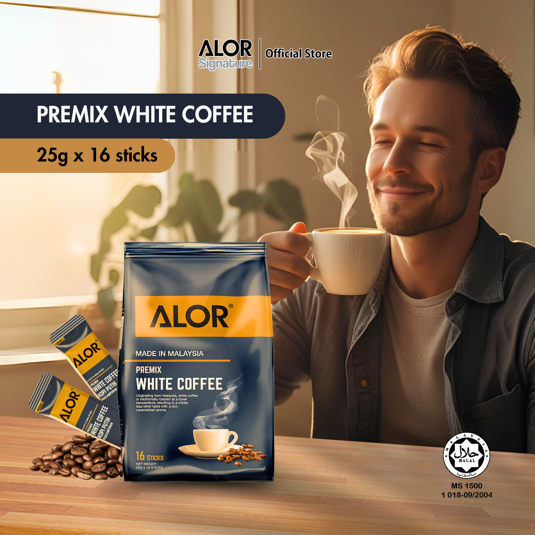 Alor White Coffee 25g x 16 sticks - Image 3