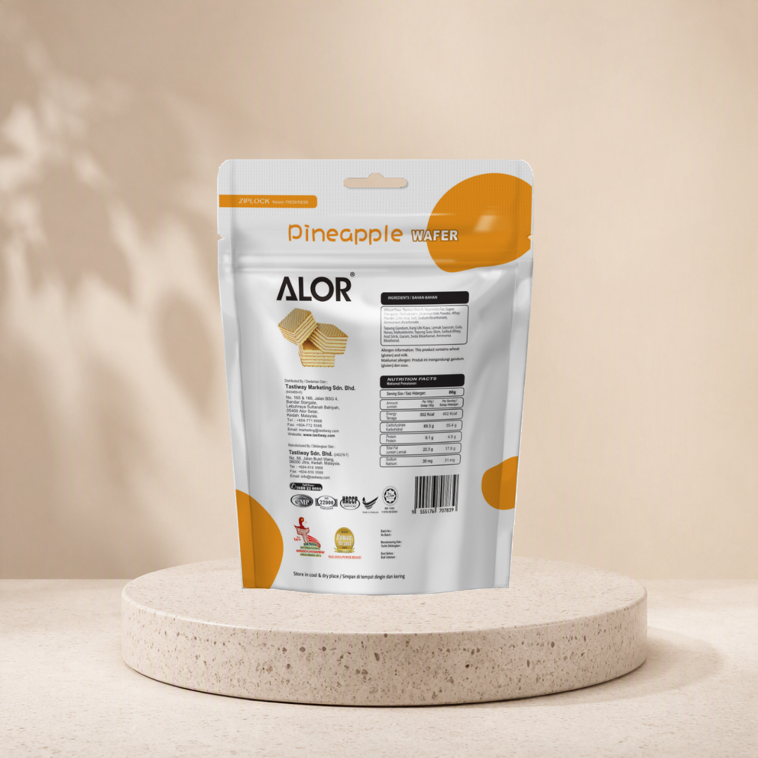 ALOR Pineapple Wafer 80g - Image 2